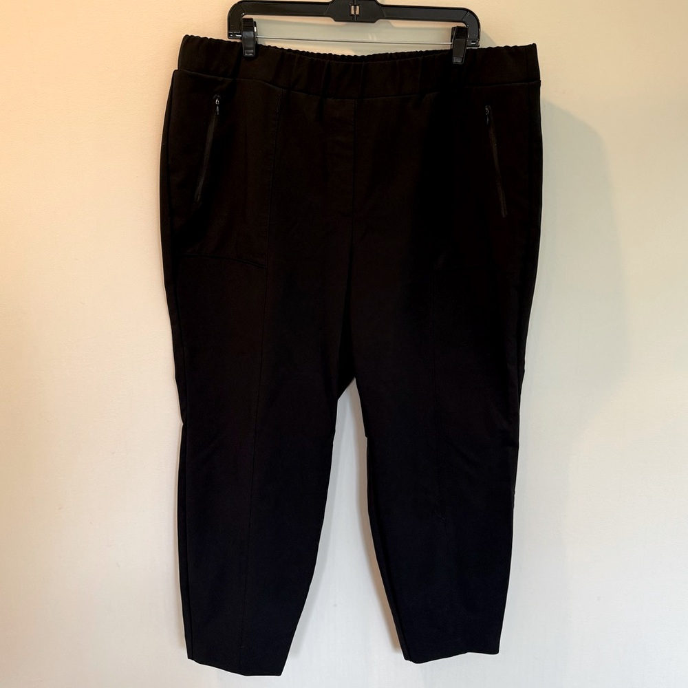 Lane Bryant On-The-Go Slim Ankle Pant - Black - 24 - Picture 3 of 5
